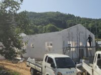 경북 상주 ALC 주택 블록 시공 현장  친환경 고단열 단독주택 건축