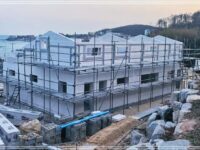 경북 경주 감포 ALC 패널 해안가 전원주택 신축 현장