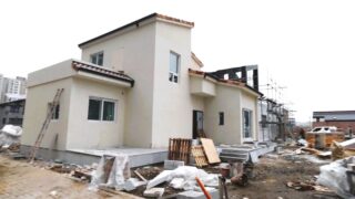 전북 군산 전원주택 ALC 블럭 공사 현장